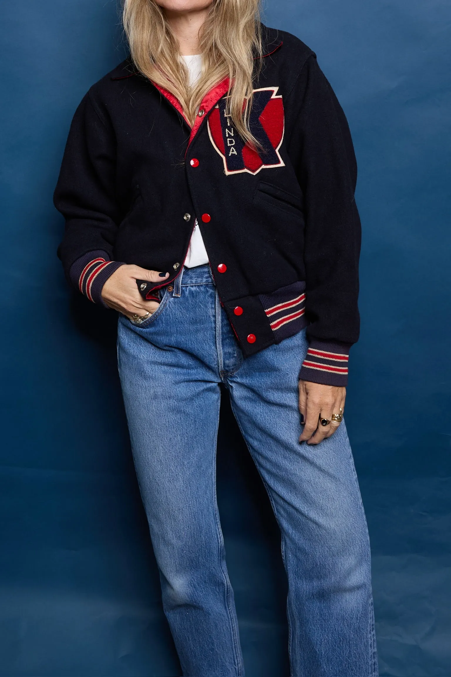 Vintage "K" Varsity Letterman Jacket sold by Ascot + Hart