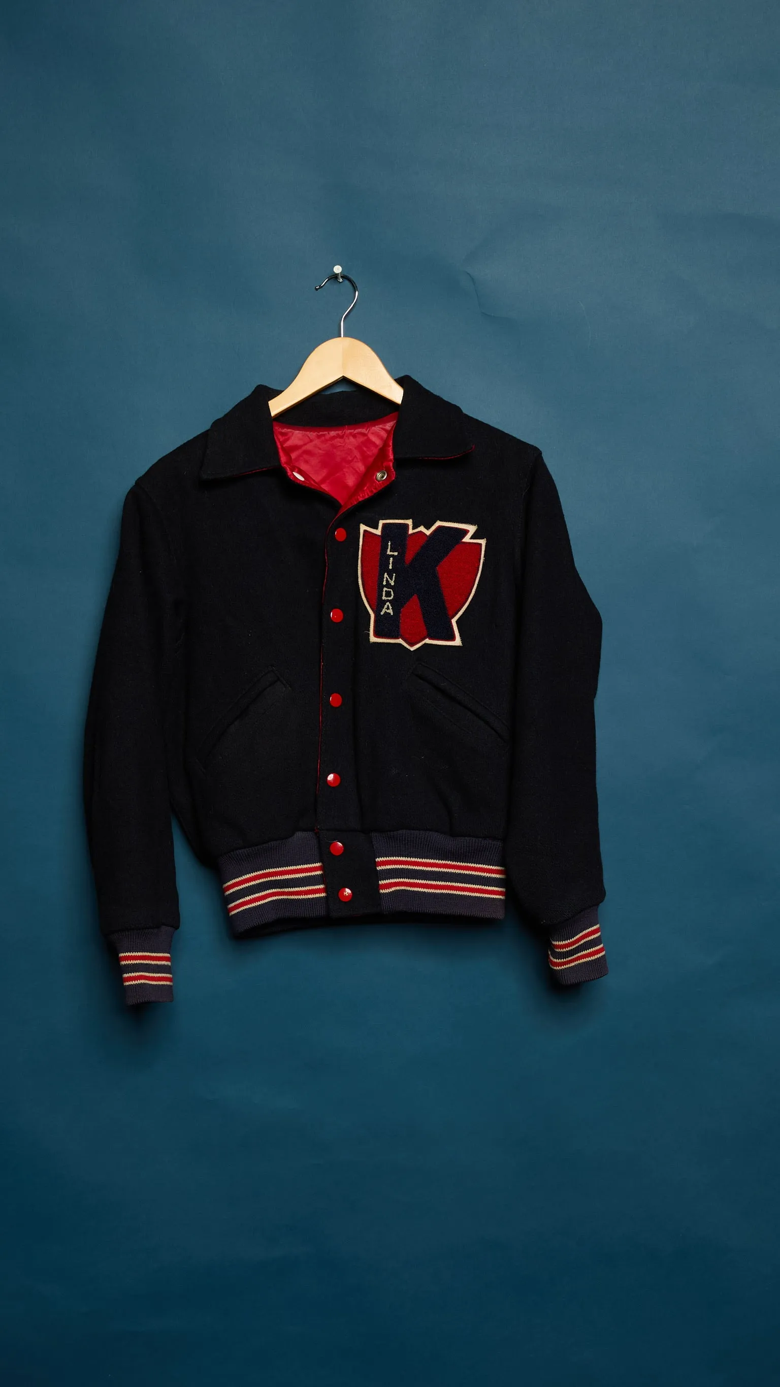 Vintage "K" Varsity Letterman Jacket sold by Ascot + Hart product image thumbnail 3