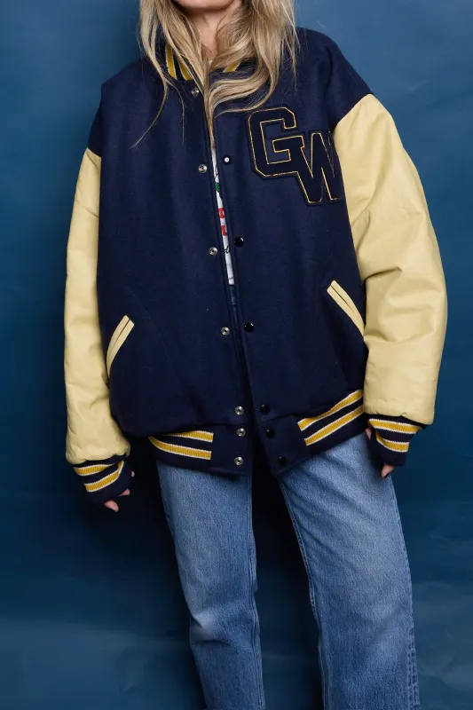 Vintage "GW" Varsity Letterman Jacket sold by Ascot + Hart