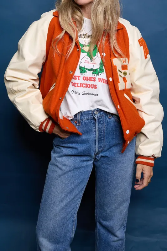 Vintage "R" Varsity Letterman Jacket sold by Ascot + Hart