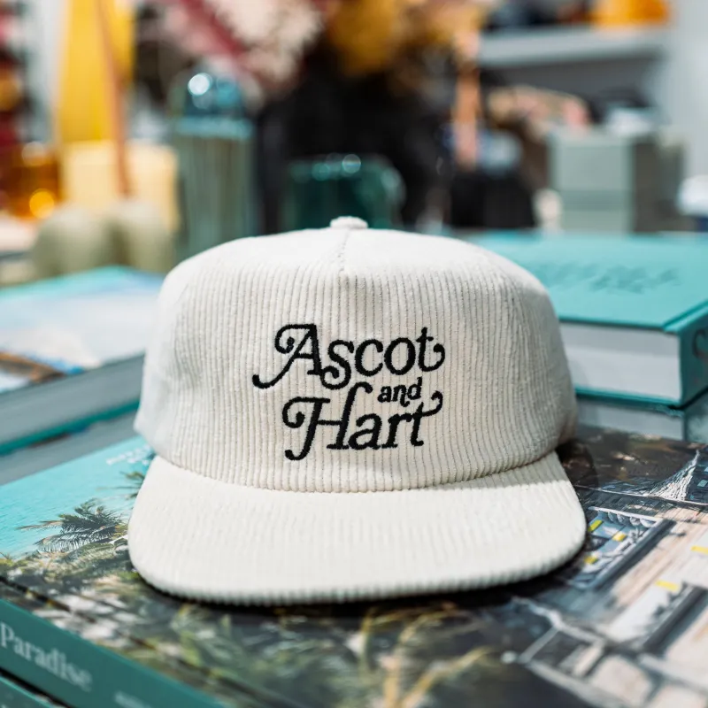 A + H Classic Cord Hat made by Ascot + Hart