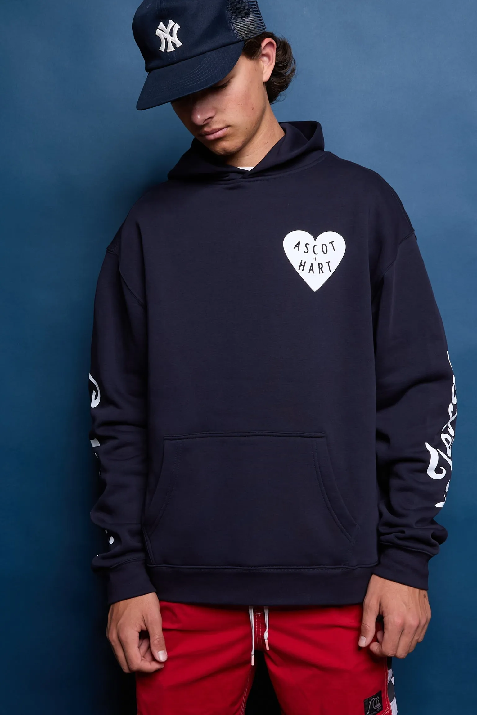 A+H Premium Classic Logo Hoodie sold by Ascot + Hart product image thumbnail 4