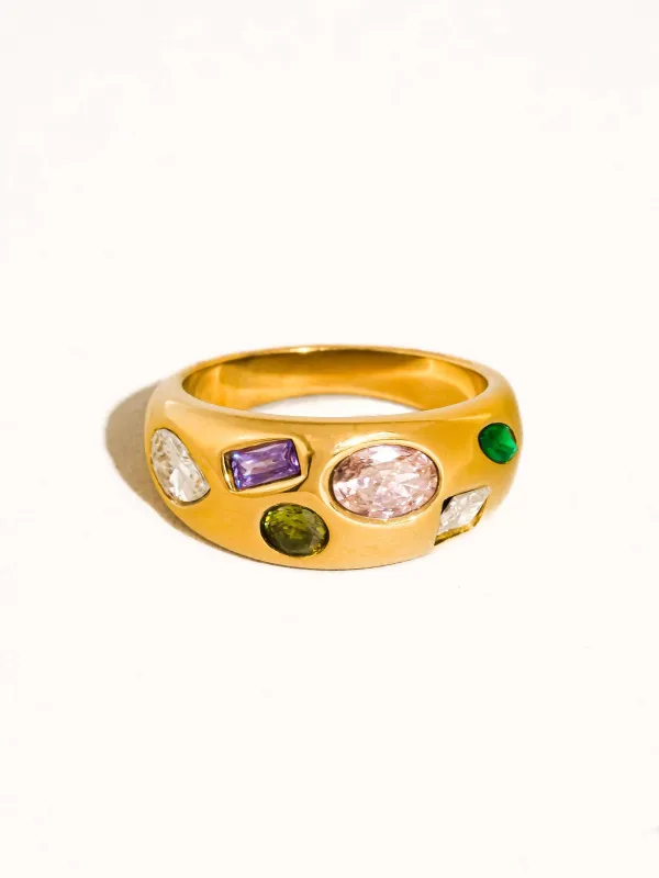 Orlume Dome Ring - 18K sold by Ascot + Hart