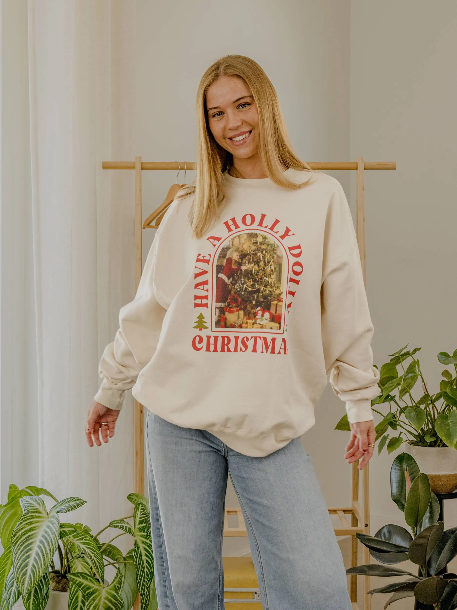 Holly Dolly Christmas Pullover sold by Ascot + Hart product image thumbnail 5