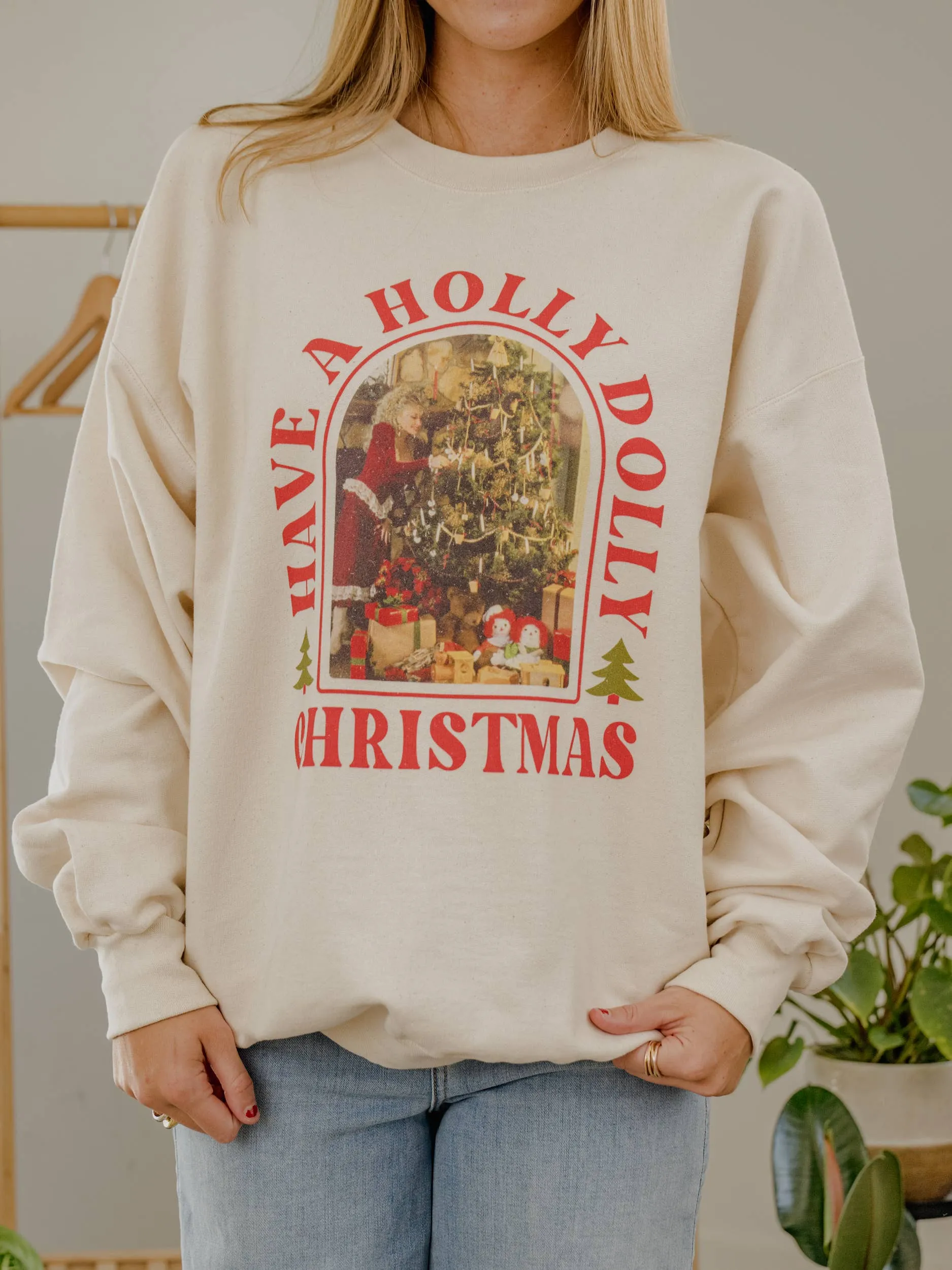 Holly Dolly Christmas Pullover sold by Ascot + Hart