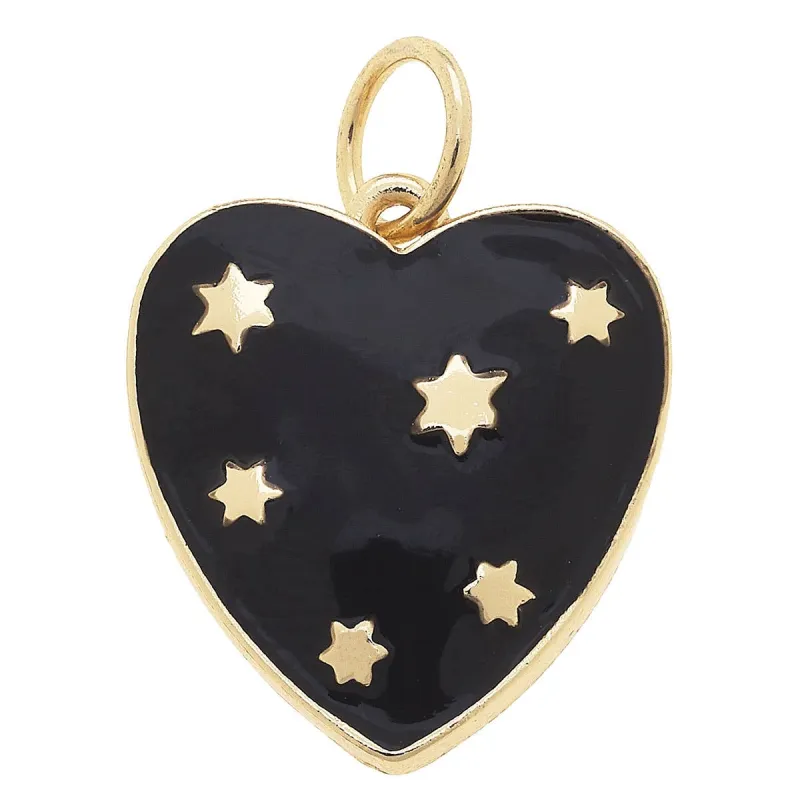 Celestial Enamel Heart Charm sold by Ascot + Hart