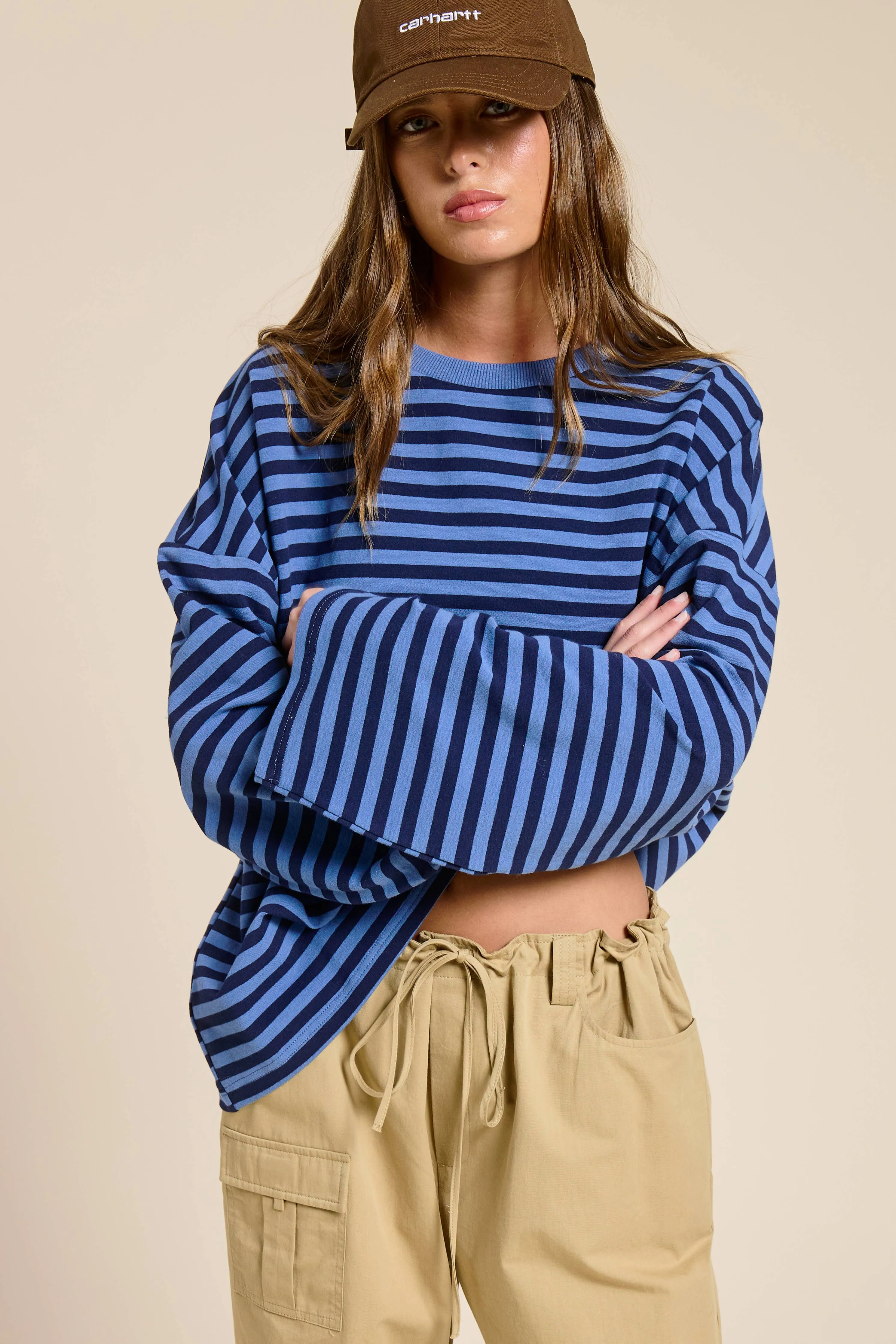 Kayla Terry Striped Long Sleeve sold by Ascot + Hart product image thumbnail 4