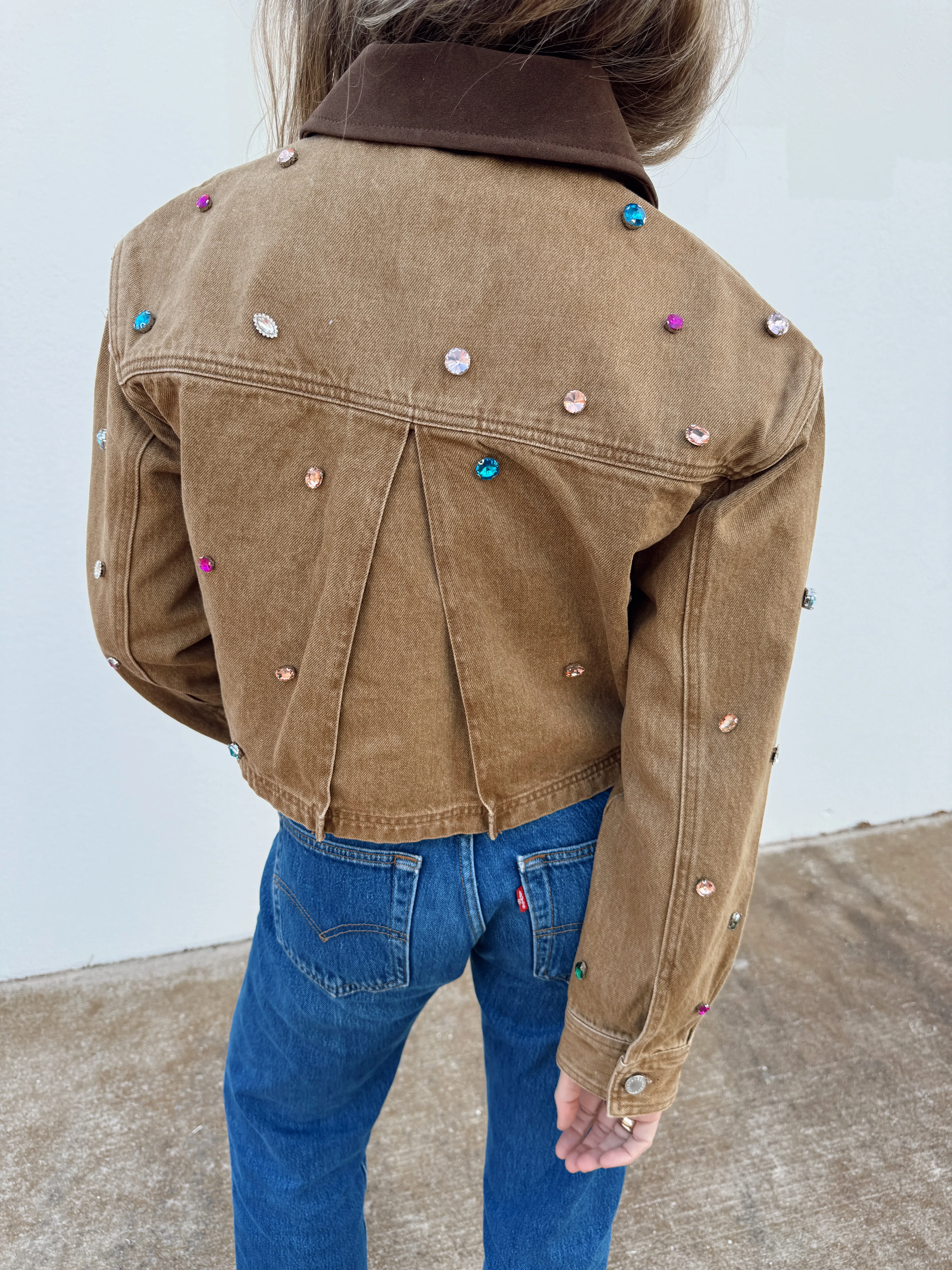 Elena Bejeweled Crop Jacket sold by Ascot + Hart product image thumbnail 3