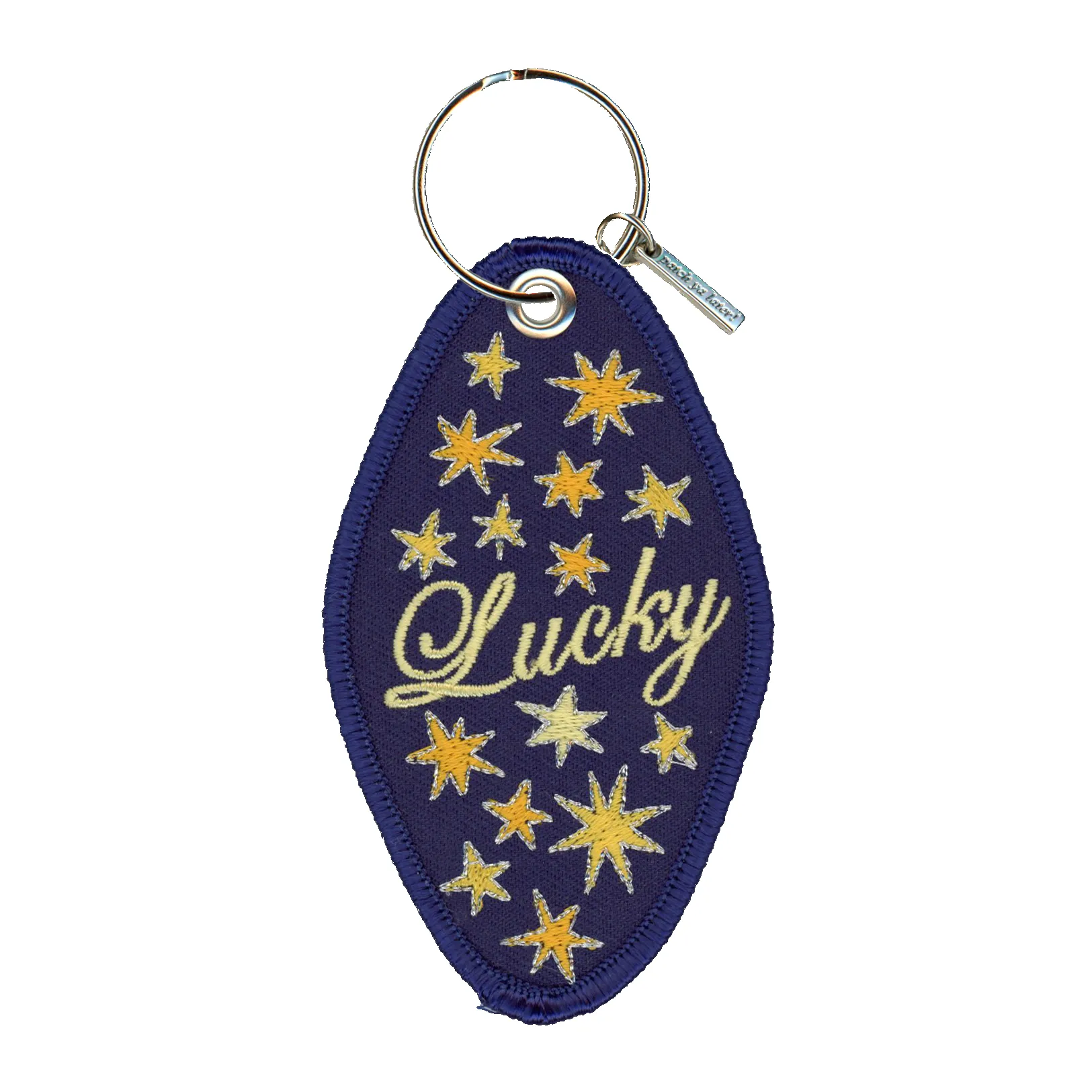 Lucky Star Embroidered Keychain sold by Ascot + Hart