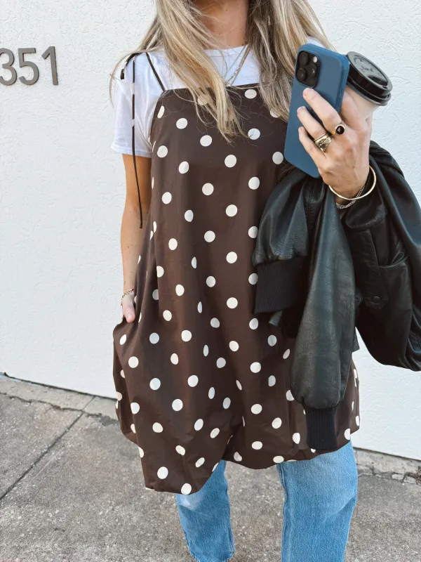 Josie Polka Dot Mini Dress sold by Ascot + Hart