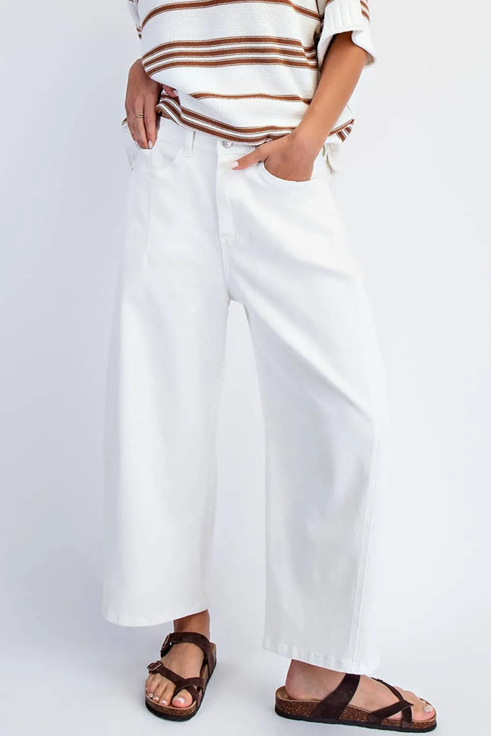 Paige Mid Rise Barrel Twill Jeans sold by Ascot + Hart product image thumbnail 2