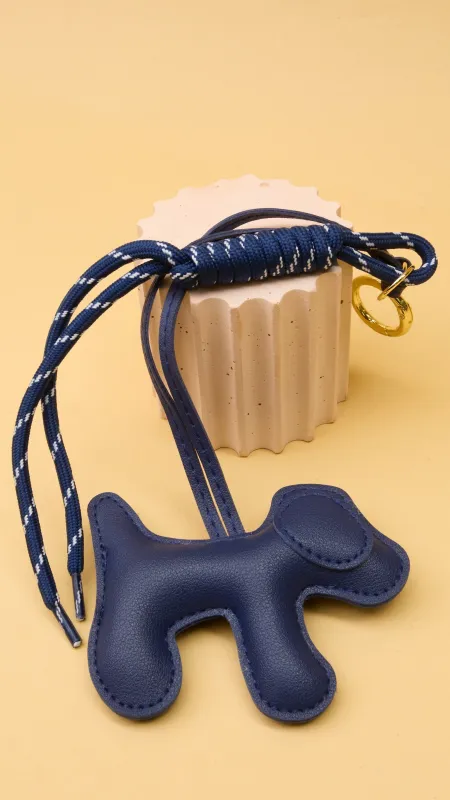 Navy Dog Bag Charm sold by Ascot + Hart