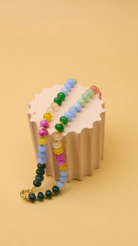 Lily Gemstone Heart Charm Necklace made by Ascot + Hart