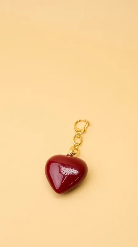 Red Heart Bag Charm sold by Ascot + Hart