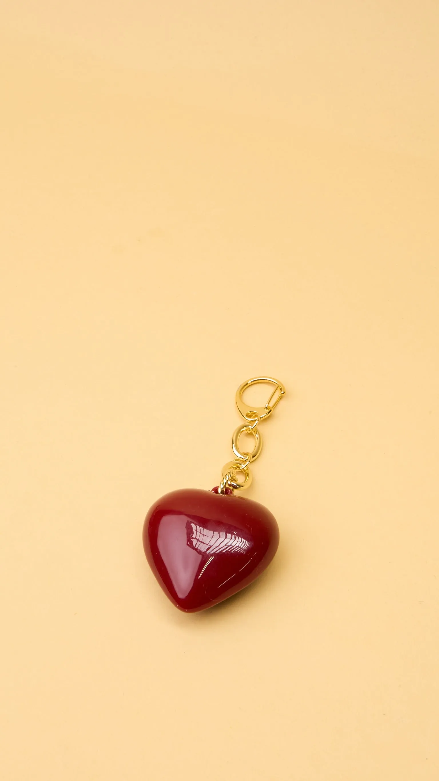 Red Heart Bag Charm sold by Ascot + Hart