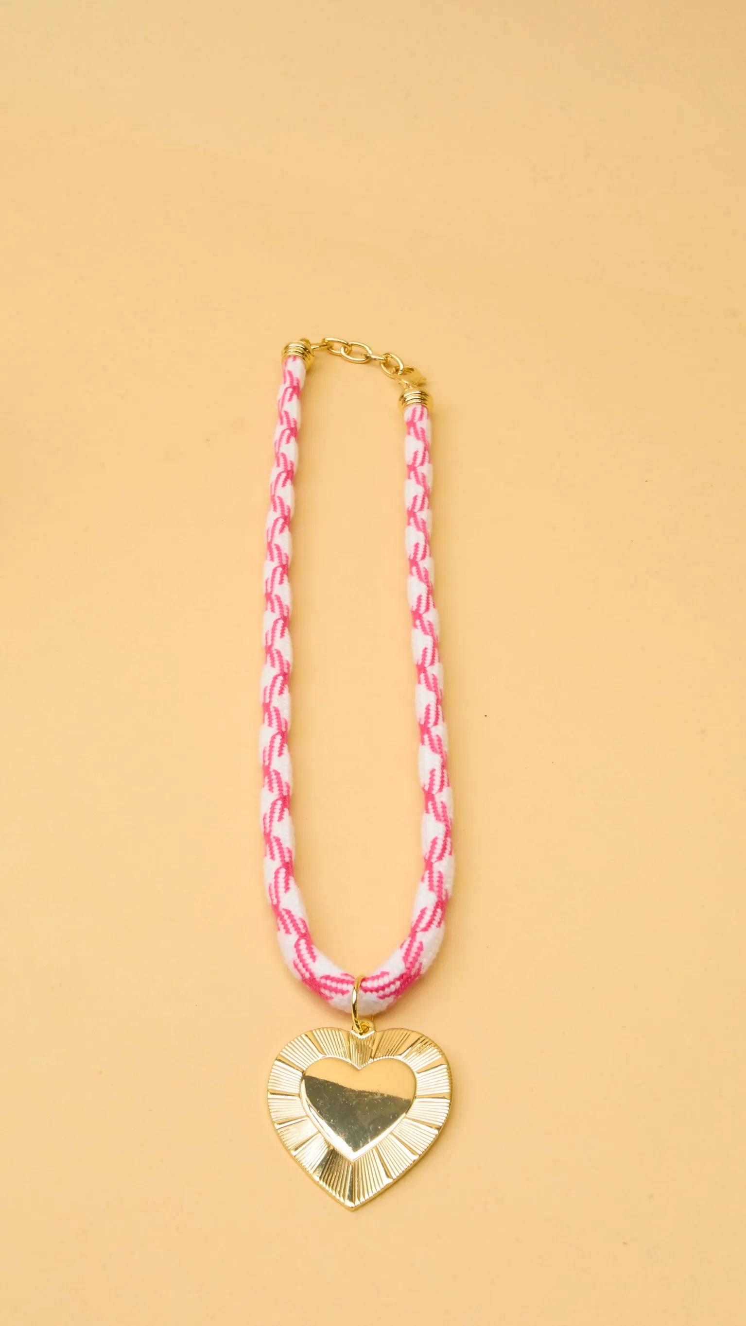 Cord Heart Charm Necklace sold by Ascot + Hart product image thumbnail 2