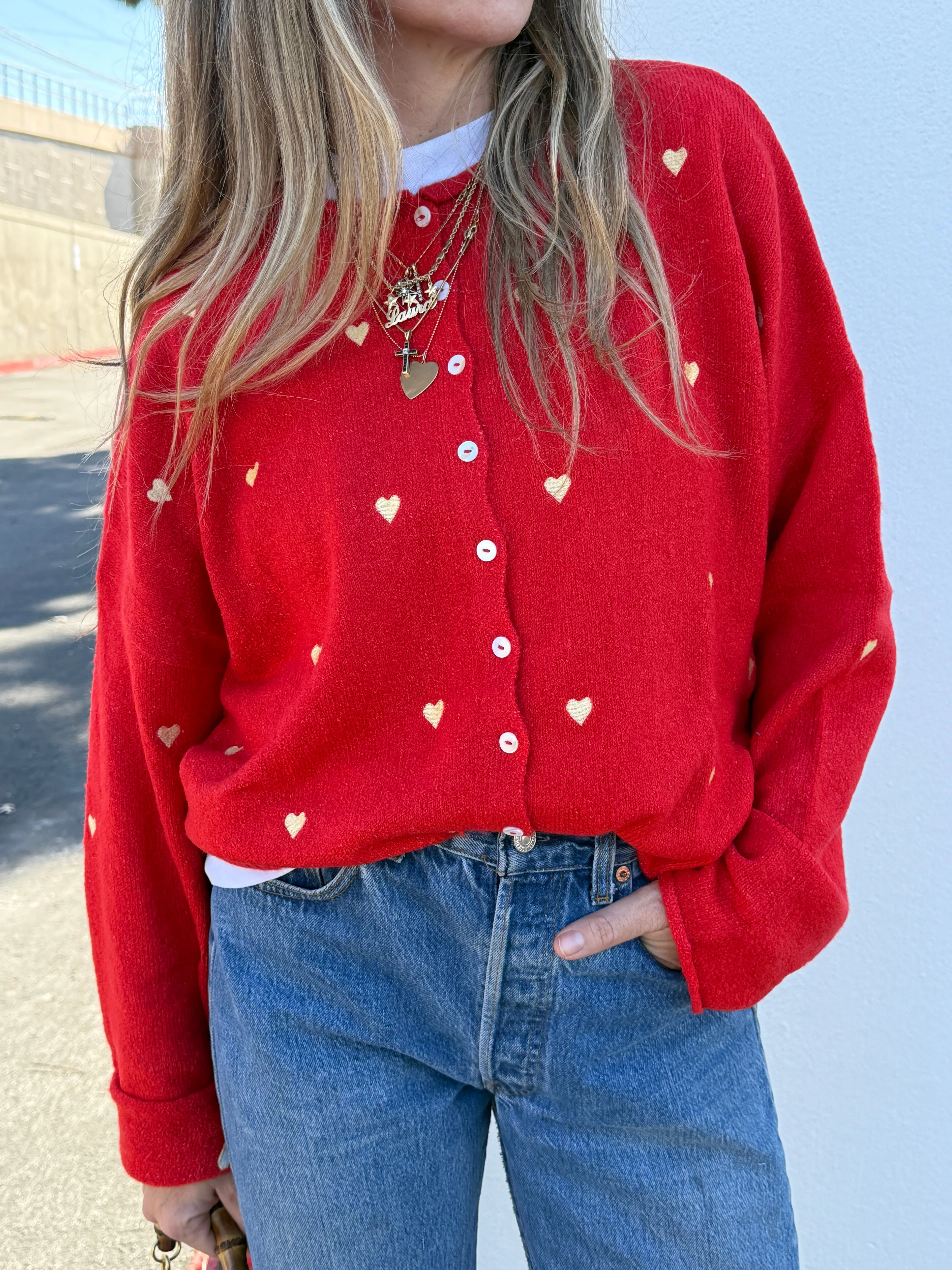 Leighton Heart Cardigan sold by Ascot + Hart