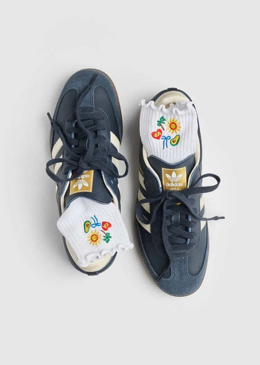 California Icons Ruffle Sock sold by Ascot + Hart product image thumbnail 2