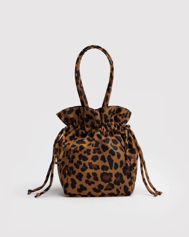 Nylon Drawstring Bag - Leopard sold by Ascot + Hart