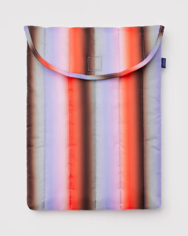 Puffy Laptop Sleeve 16" - Gradient Stripe Poppy & Lilac sold by Ascot + Hart