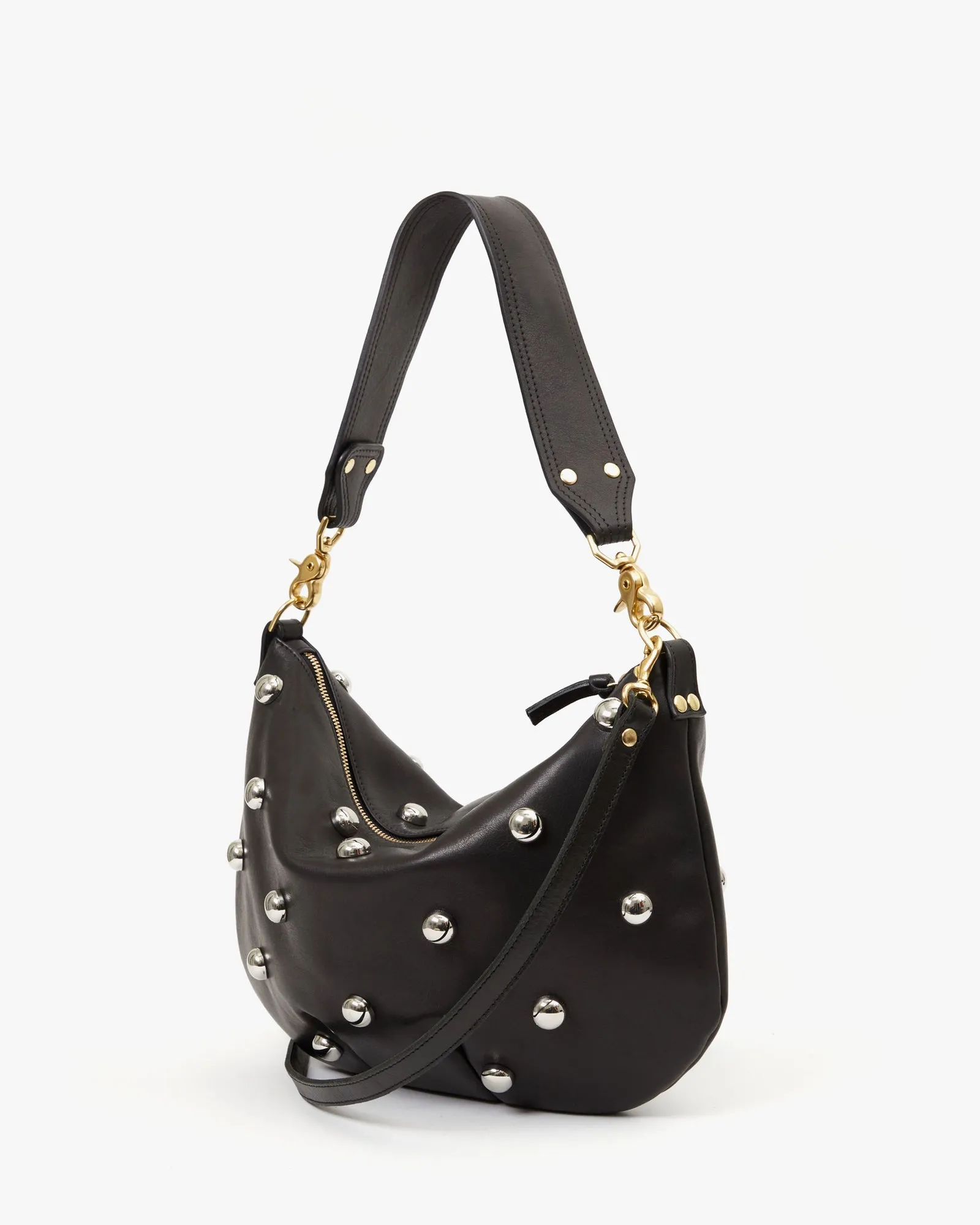 Clare V. Moyen Messenger - Black Naturelle w/ Studs sold by Ascot + Hart product image thumbnail 2
