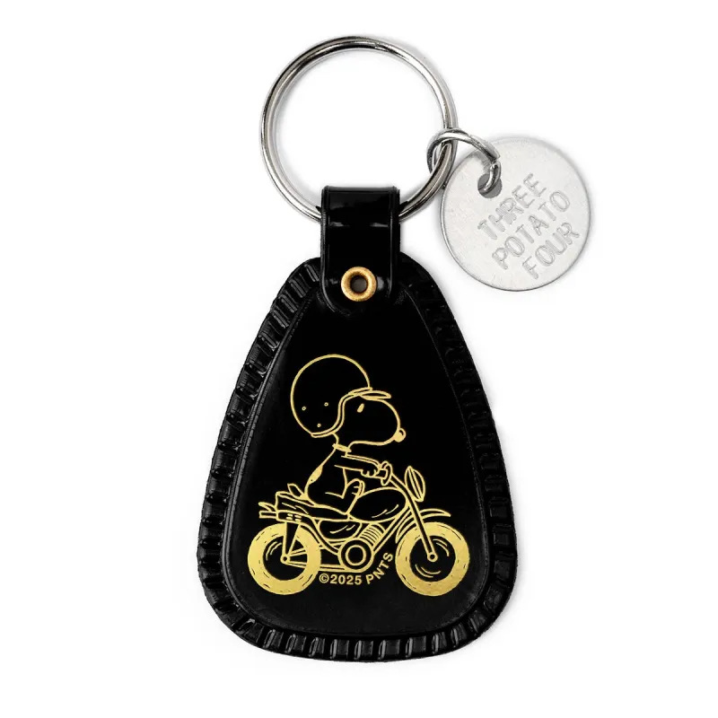 3P4 x Peanuts® - Snoopy Motorcycle Saddle Keychain sold by Ascot + Hart