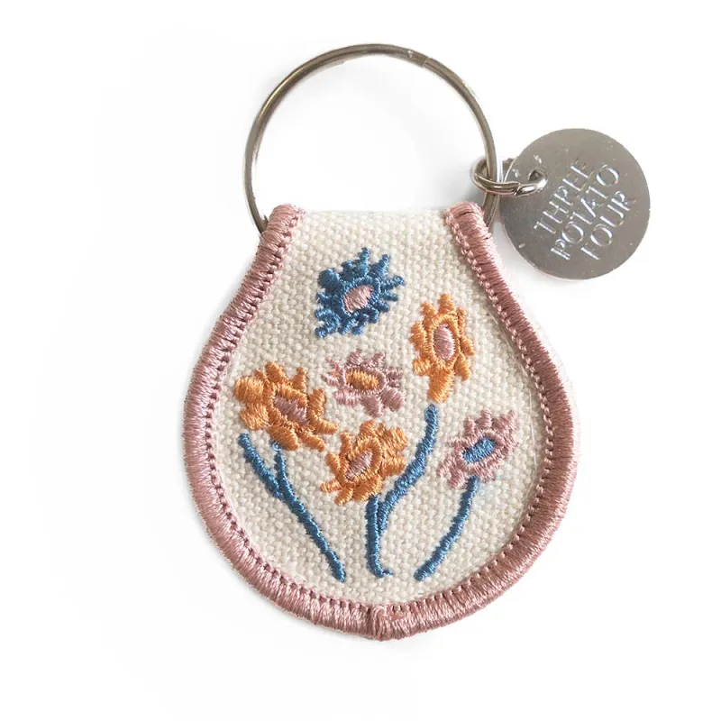 Patch Keychain - Pink Floral sold by Ascot + Hart