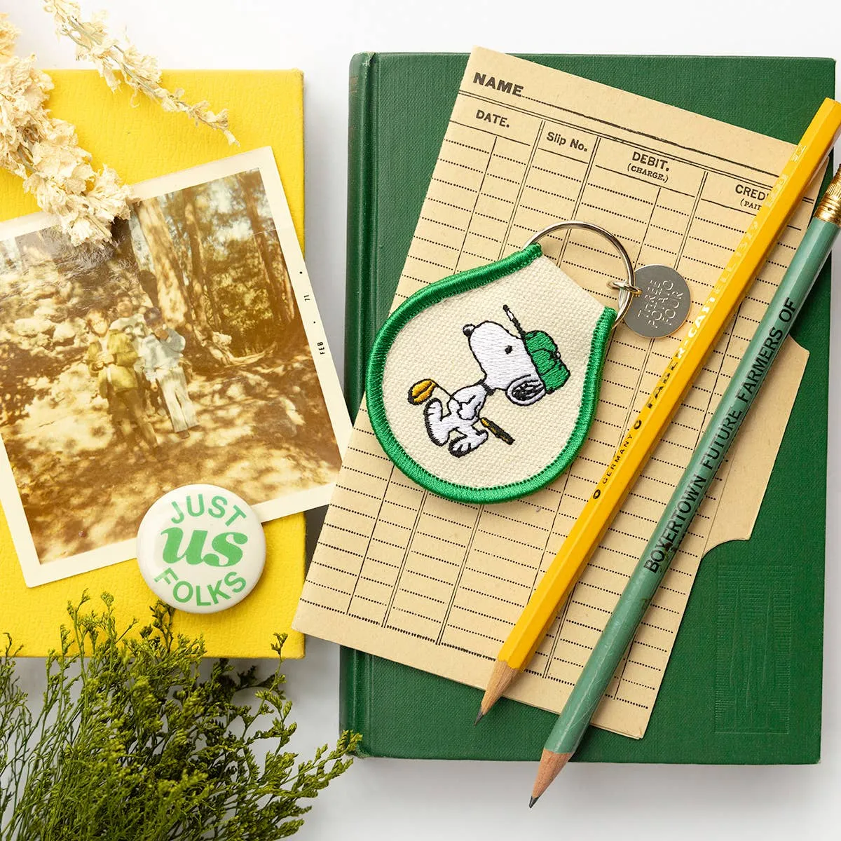 3P4 x Peanuts® - Snoopy Golf Patch Keychain sold by Ascot + Hart product image thumbnail 2