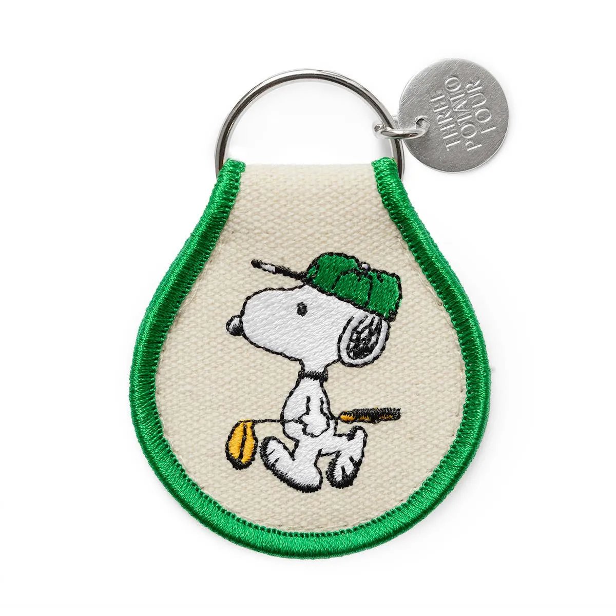 3P4 x Peanuts® - Snoopy Golf Patch Keychain sold by Ascot + Hart