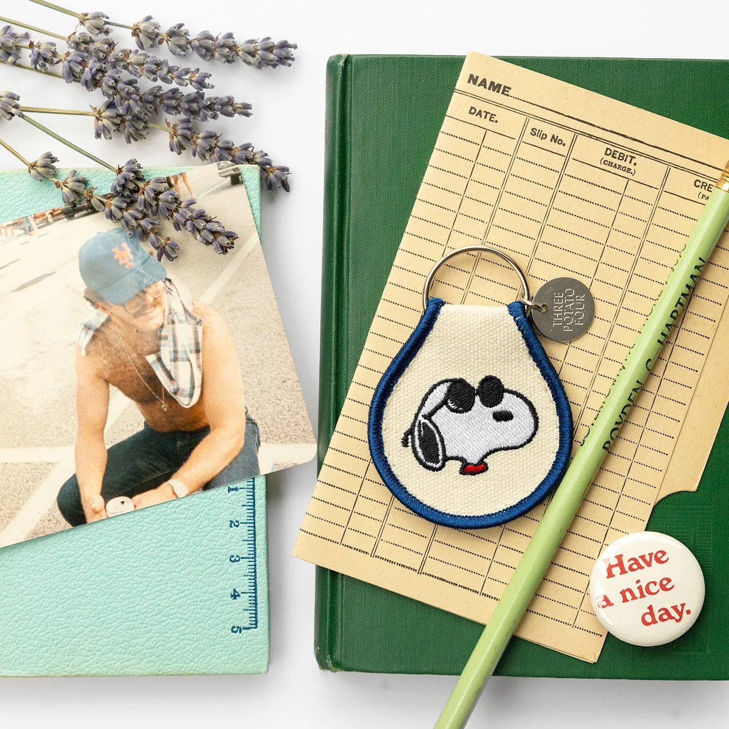 3P4 x Peanuts® - Joe Cool Patch Keychain sold by Ascot + Hart product image thumbnail 2