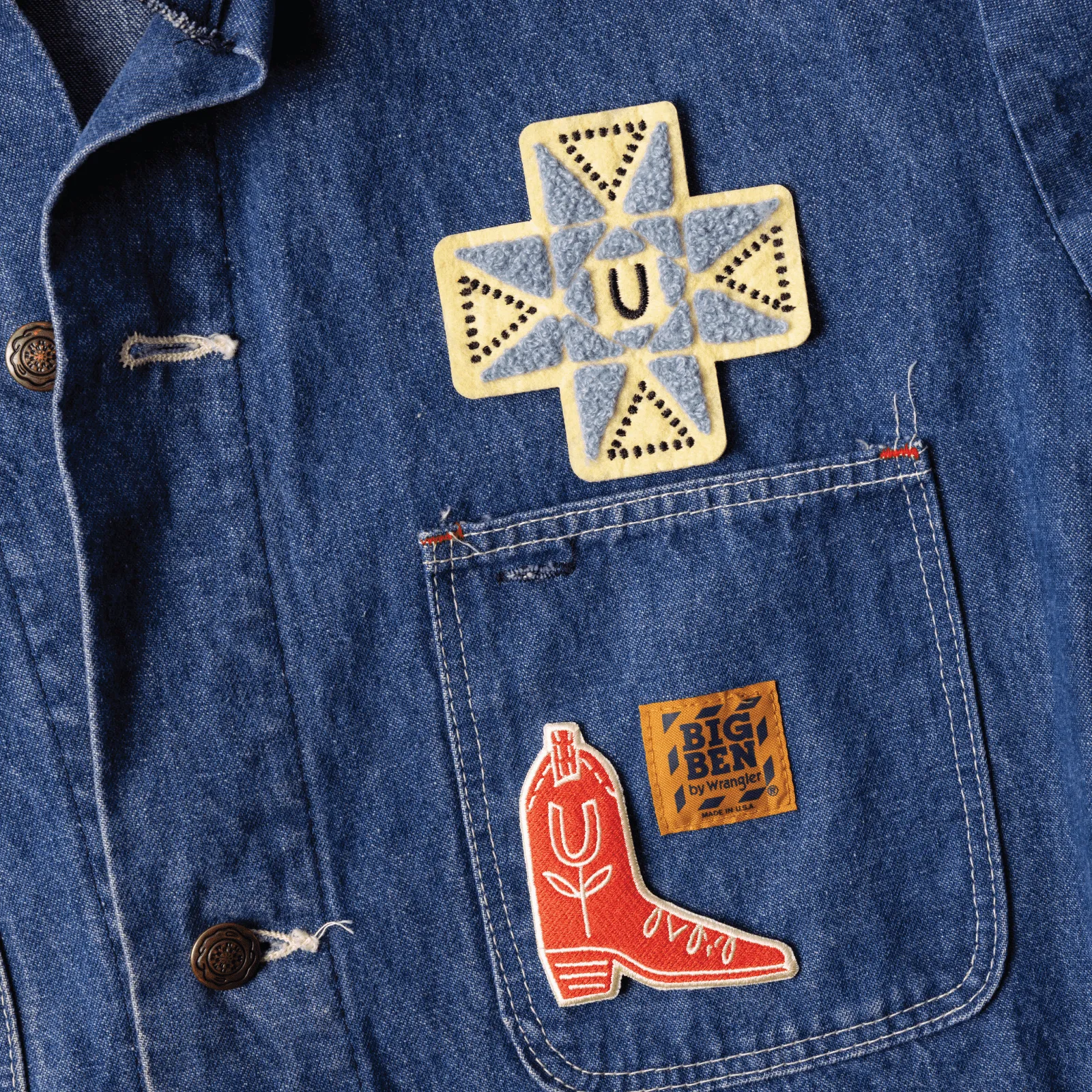 Lucky Boot Woven Patch sold by Ascot + Hart product image thumbnail 2