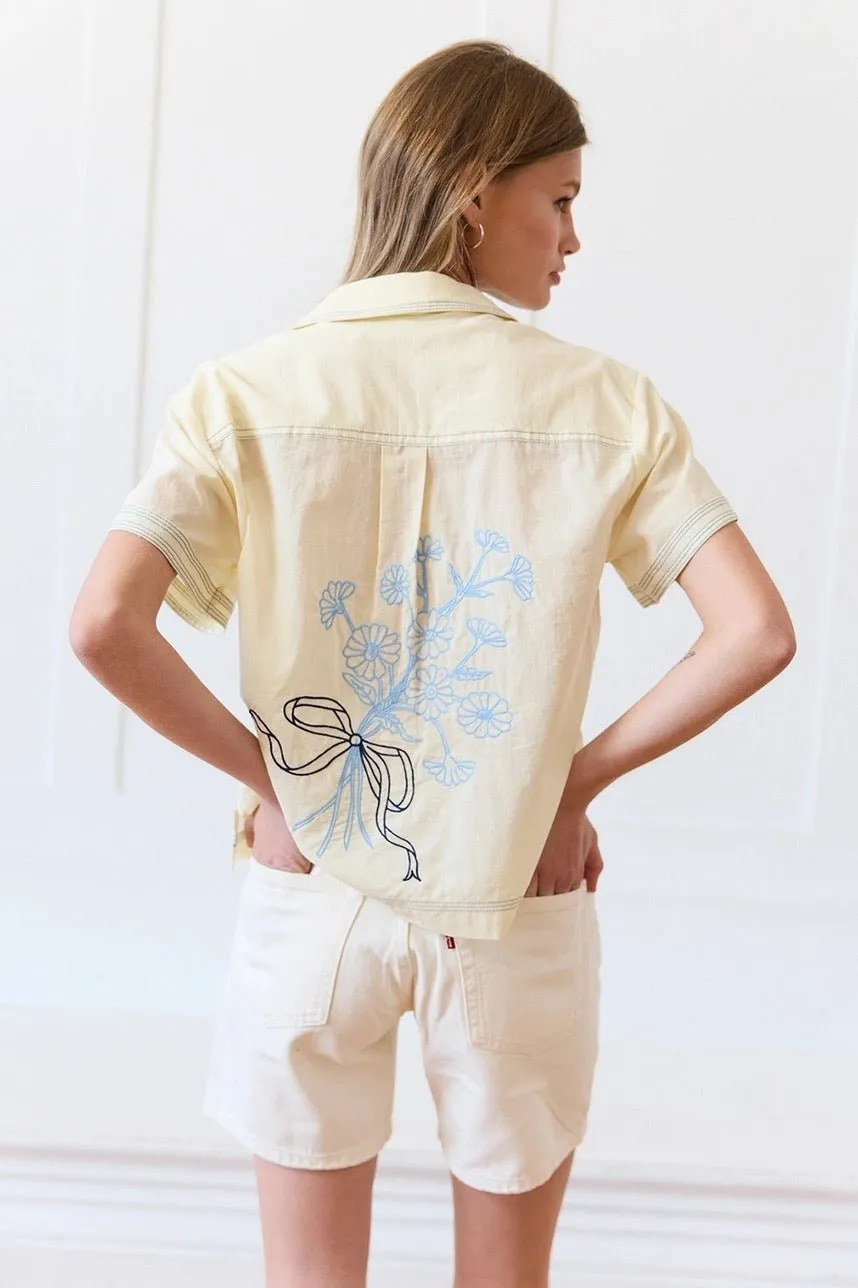Emmy Floral Embroidered Blouse sold by Ascot + Hart product image thumbnail 2