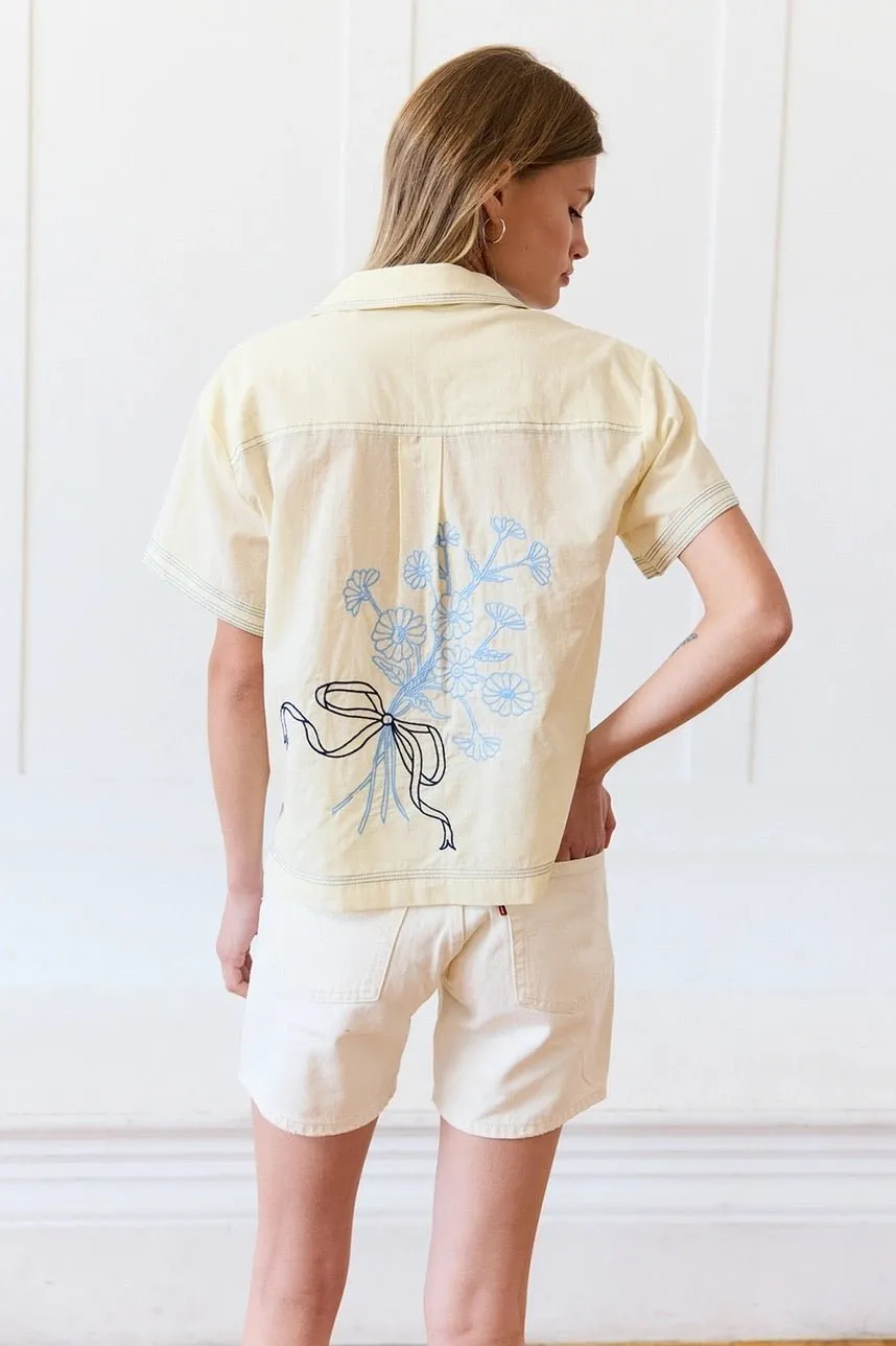 Emmy Floral Embroidered Blouse sold by Ascot + Hart product image thumbnail 4