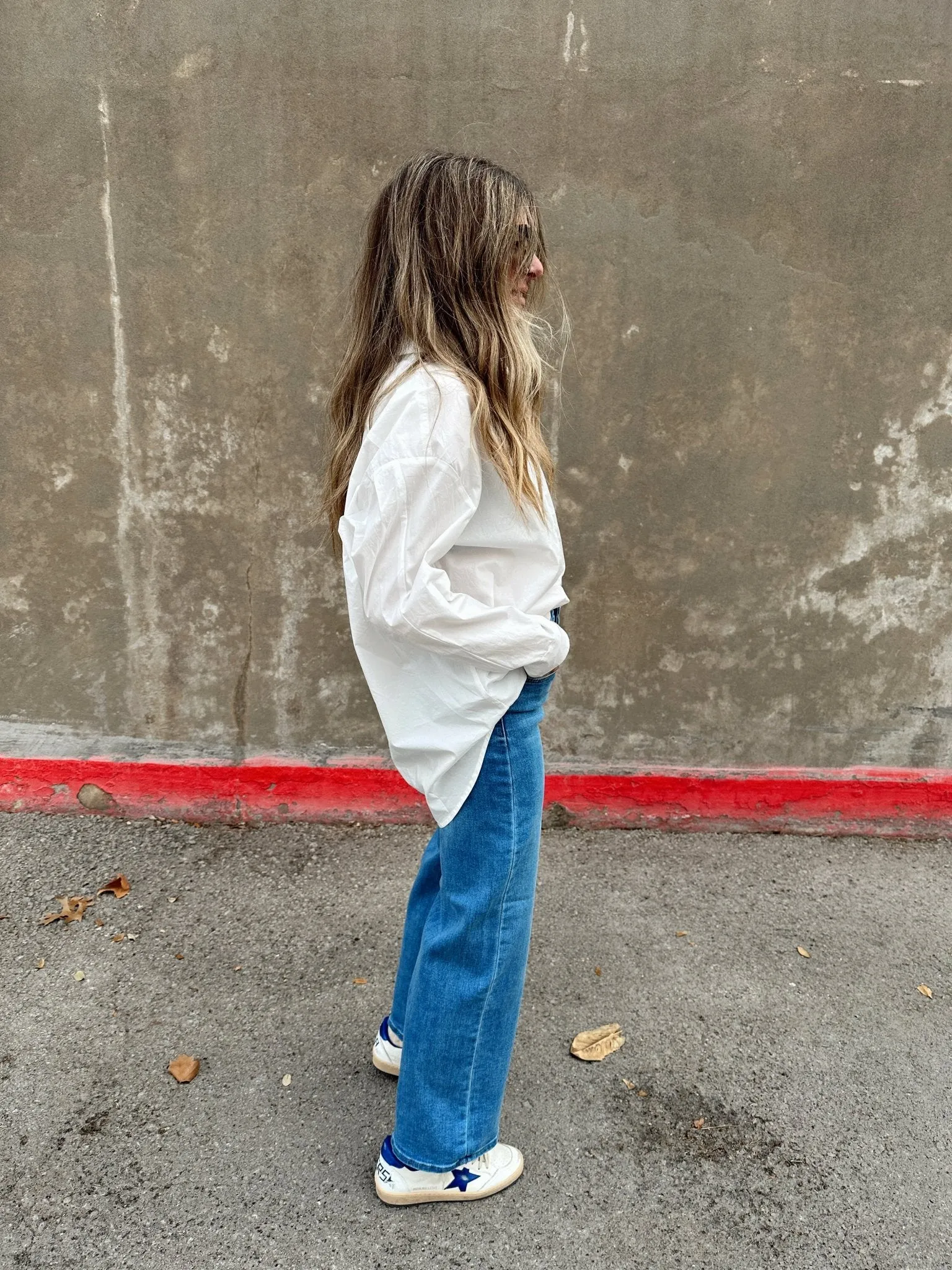 High Rise Wide Leg Denim sold by Ascot + Hart product image thumbnail 2