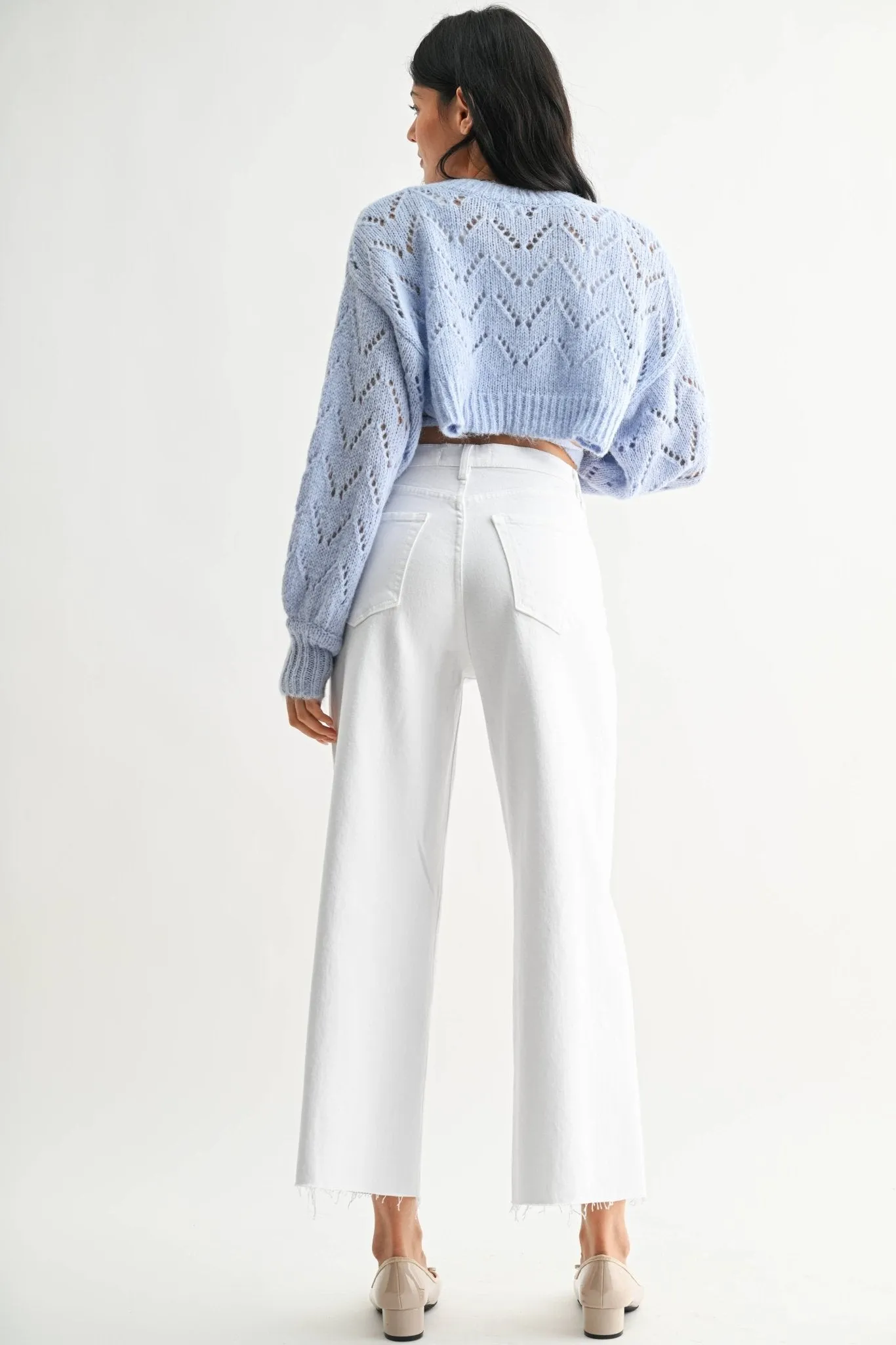 Roma Scissor Cut Wide Leg Jeans sold by Ascot + Hart product image thumbnail 5