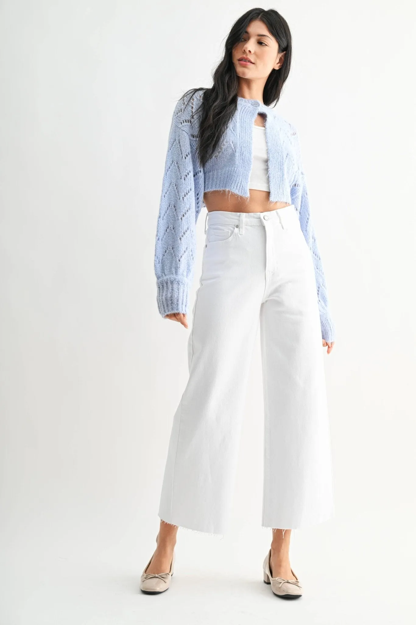 Roma Scissor Cut Wide Leg Jeans sold by Ascot + Hart product image thumbnail 3