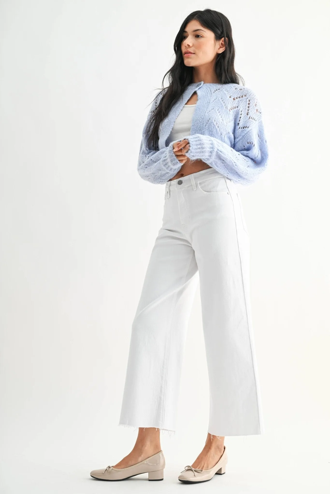 Roma Scissor Cut Wide Leg Jeans sold by Ascot + Hart product image thumbnail 4