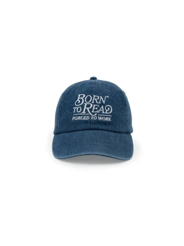 Born To Read Forced To Work Hat made by Ascot + Hart