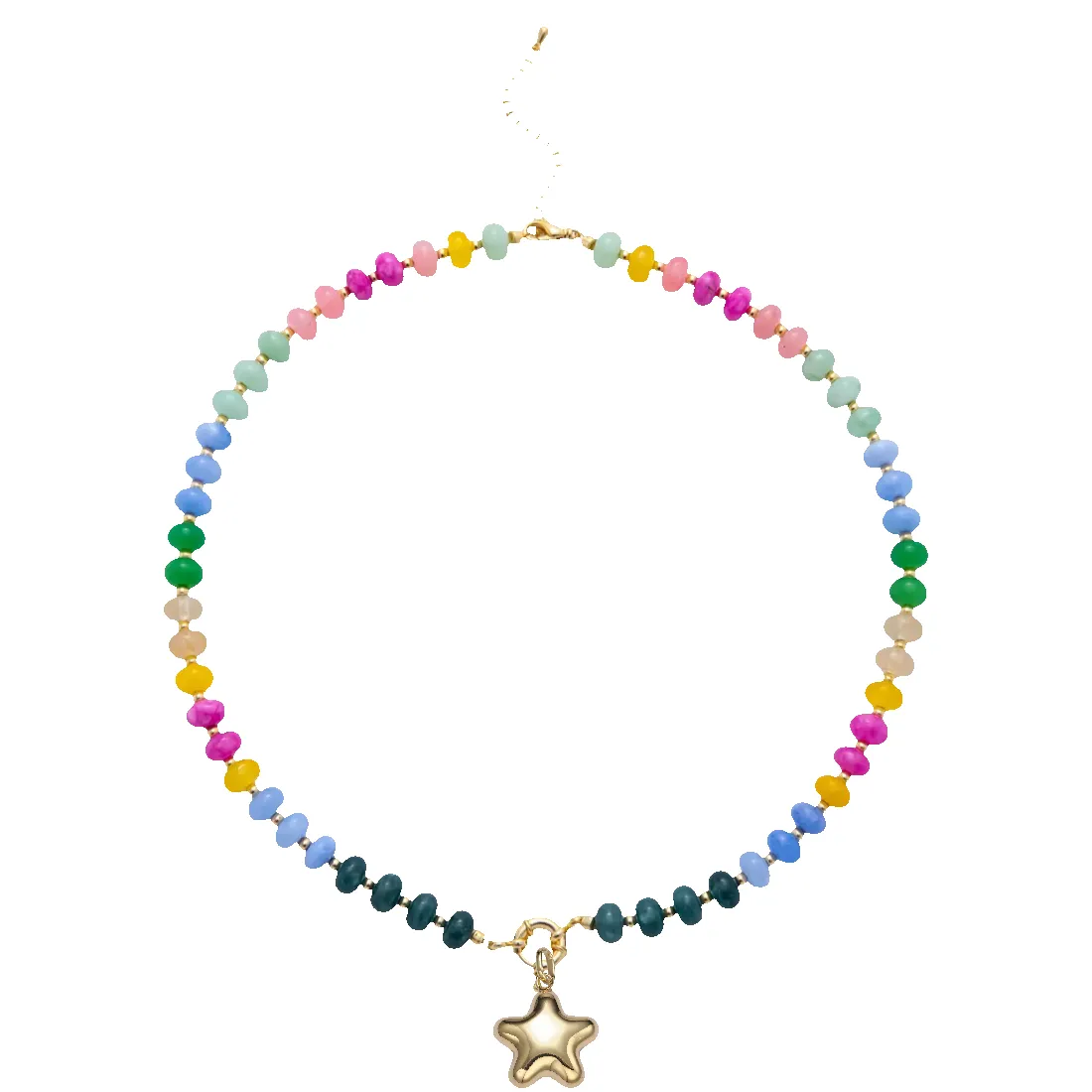 Puffy Star Gemstone Necklace sold by Ascot + Hart product image thumbnail 2