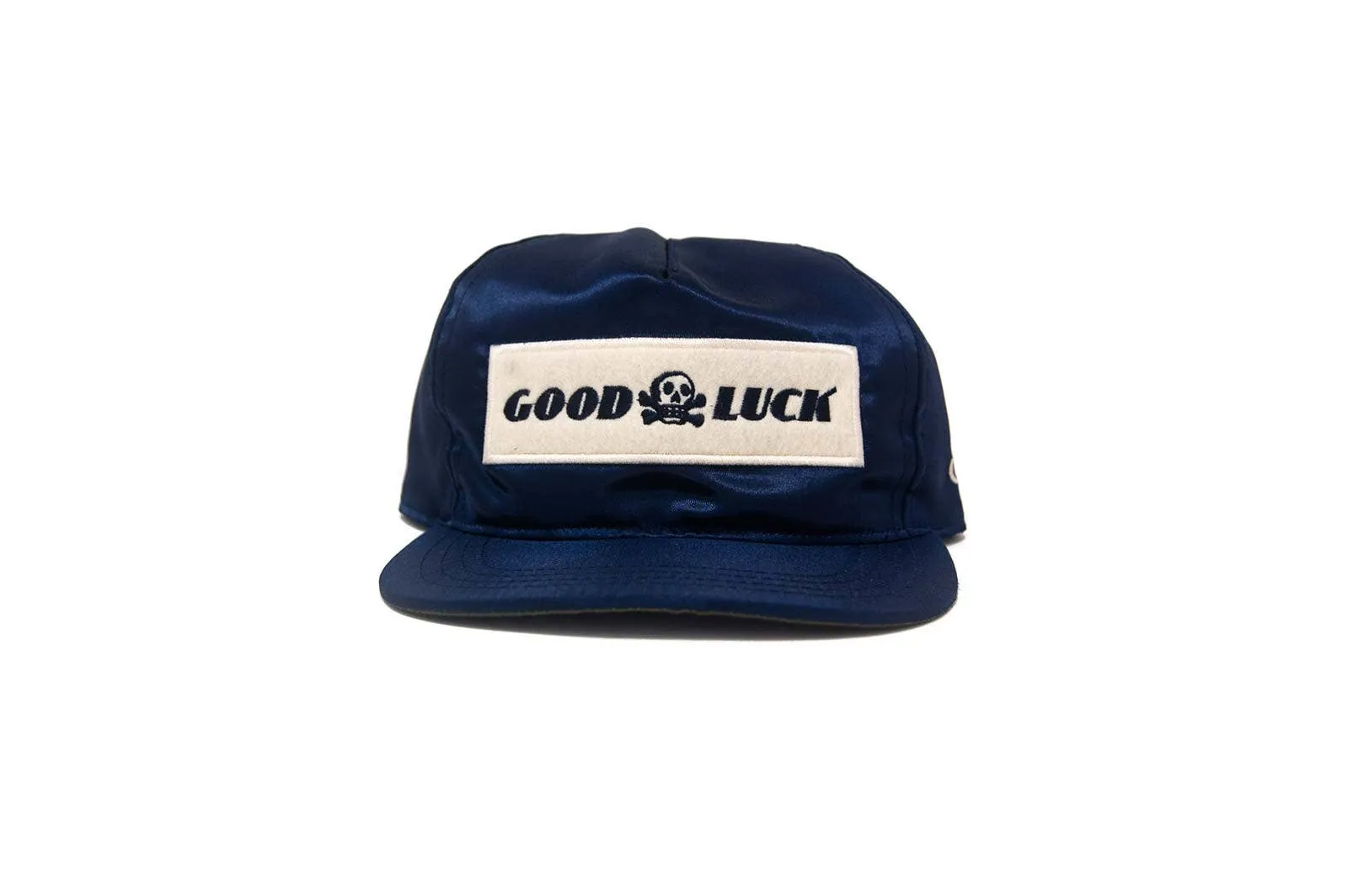 Good Luck Satin Snapback - Navy sold by Ascot + Hart