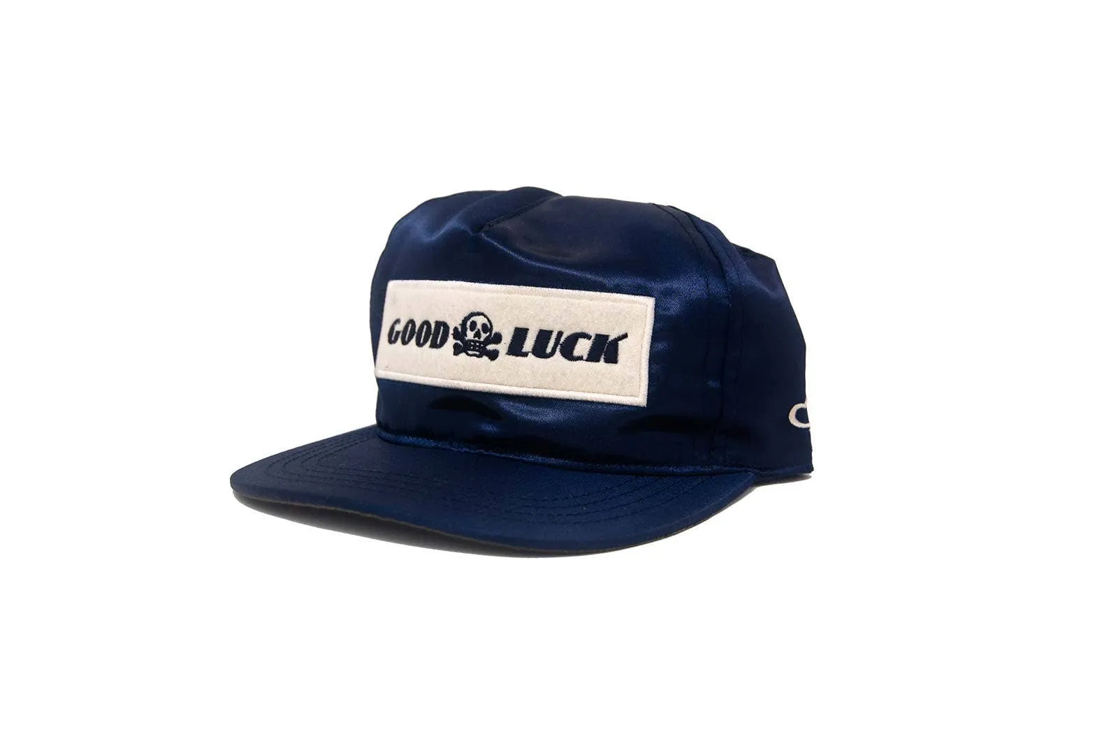 Good Luck Satin Snapback - Navy sold by Ascot + Hart product image thumbnail 2