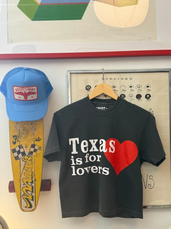 Texas Is For Lovers Crop Top made by Ascot + Hart