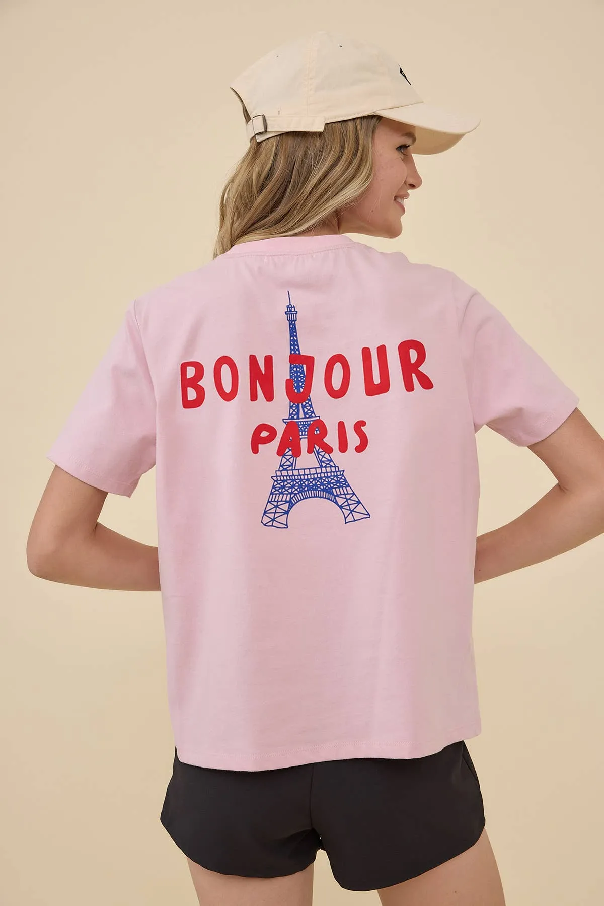 Paris Graphic Short Sleeve Tee sold by Ascot + Hart product image thumbnail 2