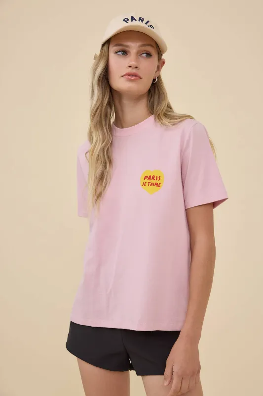 Paris Graphic Short Sleeve Tee made by Raisonnel
