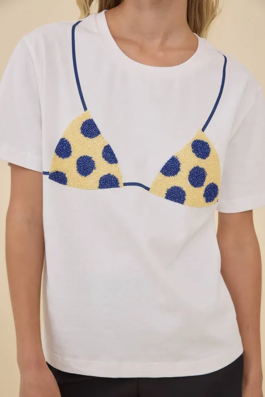 Polka Dot Bikini Tee made by Raisonnel