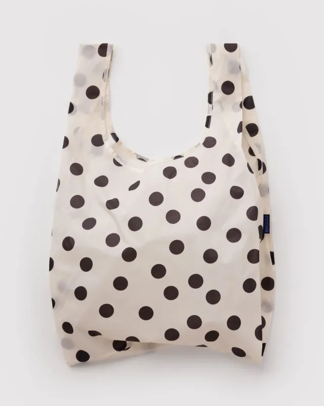 Standard Baggu - Cream and Black Polka Dot made by BAGGU