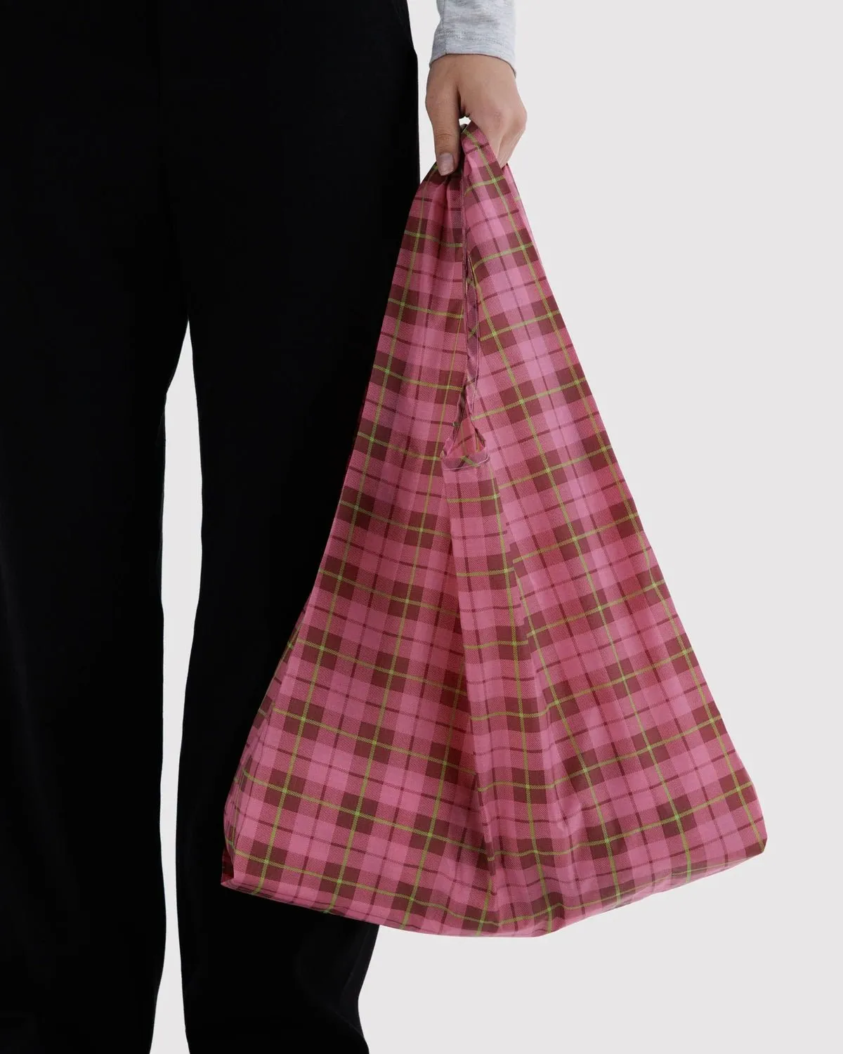 Standard Baggu - Azalea Pink Tartan sold by Ascot + Hart product image thumbnail 2