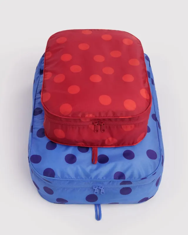 Large Packing Cube Set - Polka Dot Mix made by BAGGU