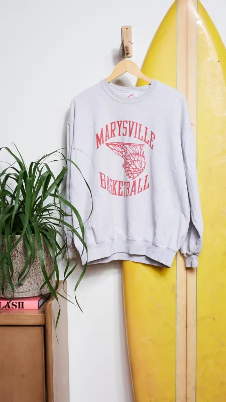 Vintage Marysville Basketball Pullover made by Ascot + Hart
