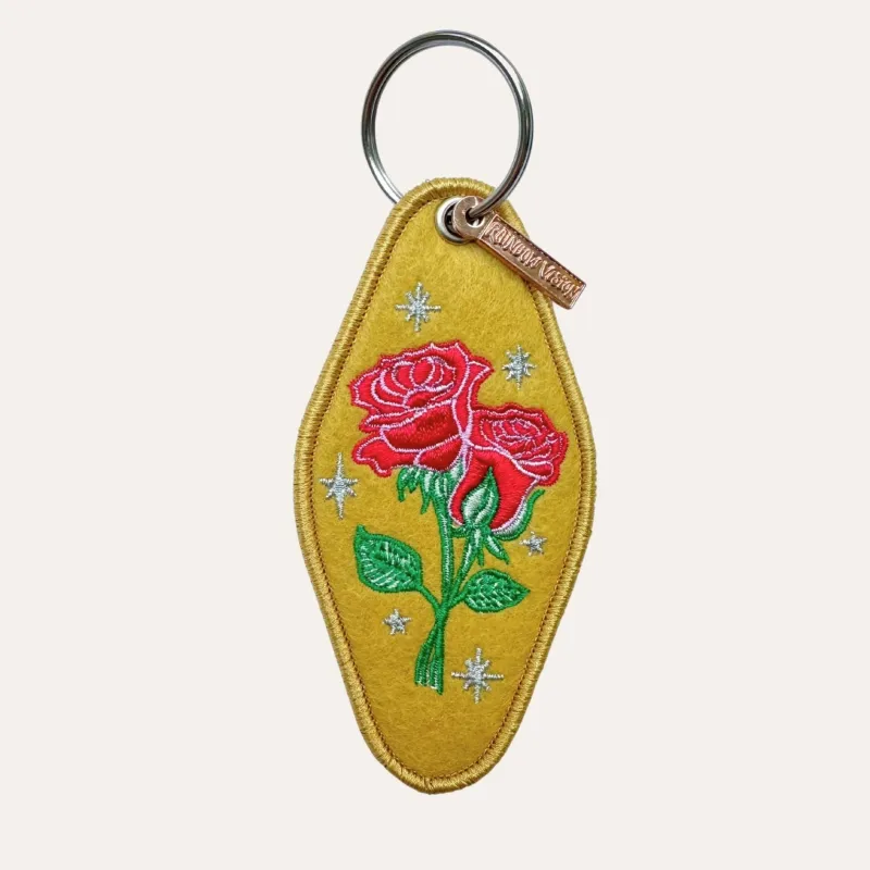 Roses Patch Keychain made by Ascot + Hart